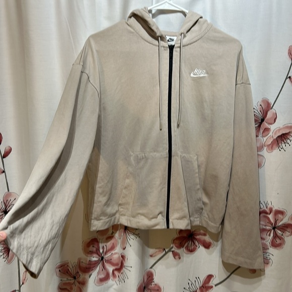 NIKE Women’s Tan Full Zip Jacket Size Small - Picture 3 of 9